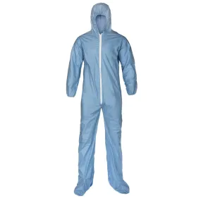 7414B-3XL Lakeland 7414B Pyrolon® Coverall, 3X-Large, Light Blue/White, Hooded