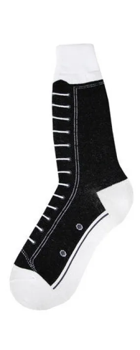 Black High Top Sneaker Socks (Men's)