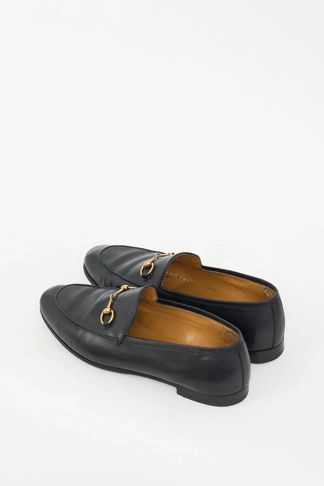 Black Leather Brixton Loafer