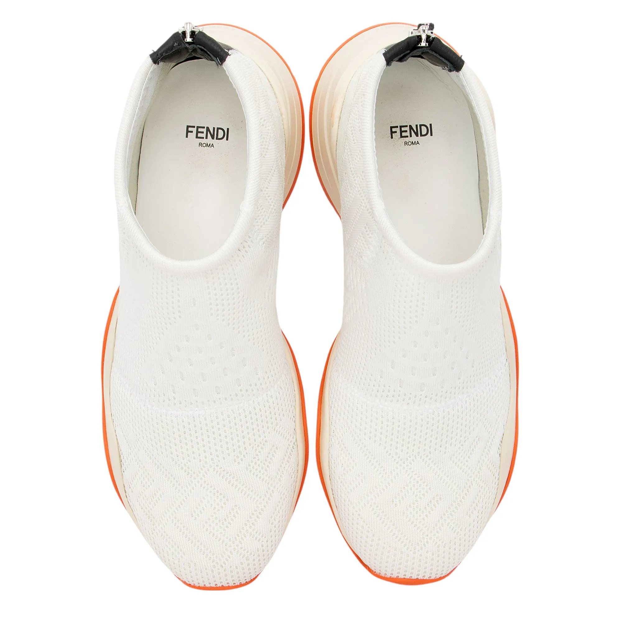 Fendi Mesh Suede FFluid Sneakers - Size 8 / 38