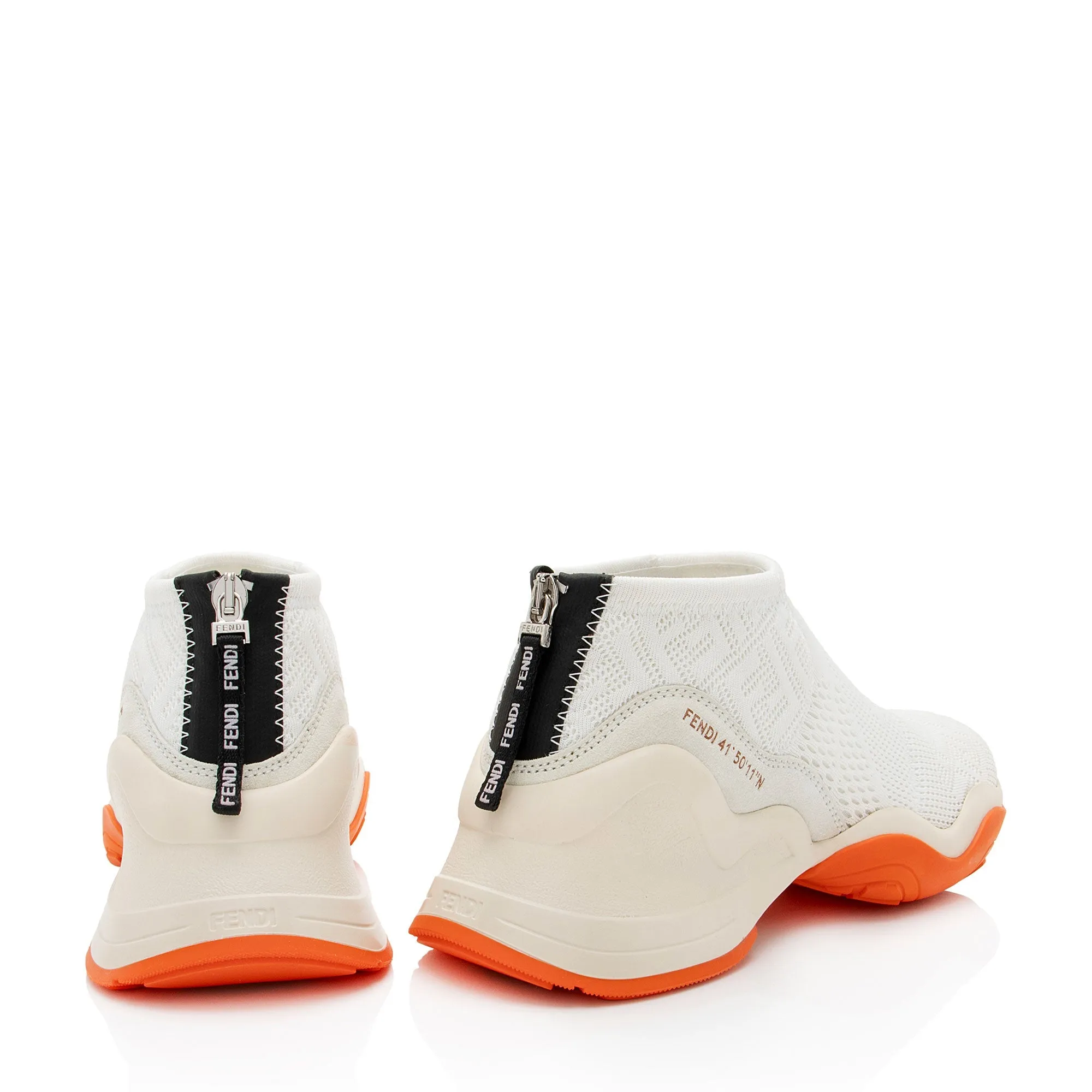 Fendi Mesh Suede FFluid Sneakers - Size 8 / 38
