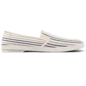Grekos Blue Linen Slip On