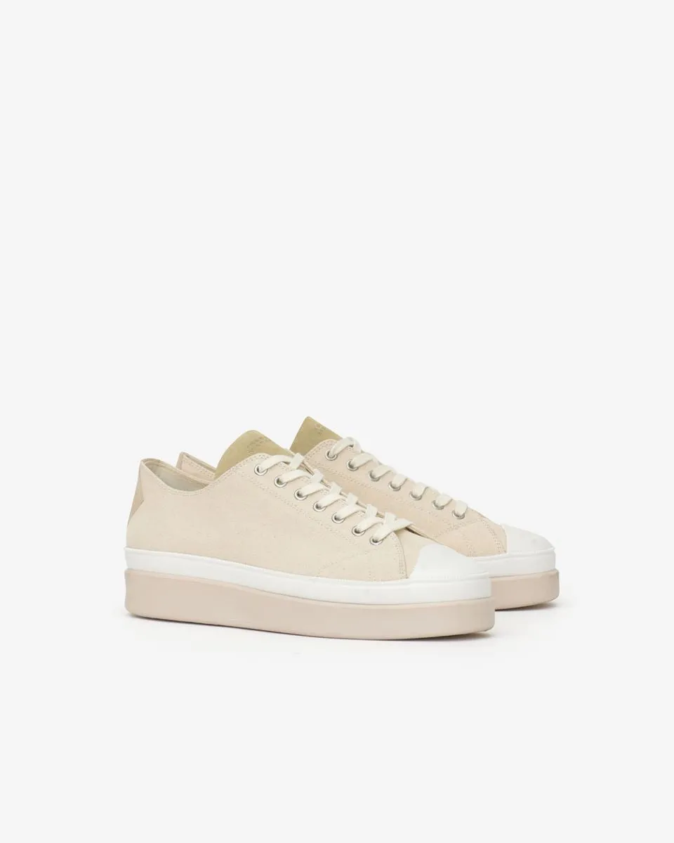Isabel Marant Austen Low Cotton Sneakers - Ecru
