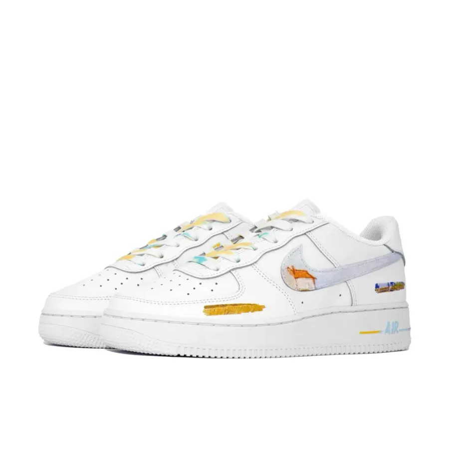 Log Cabin White Custom Air Force 1