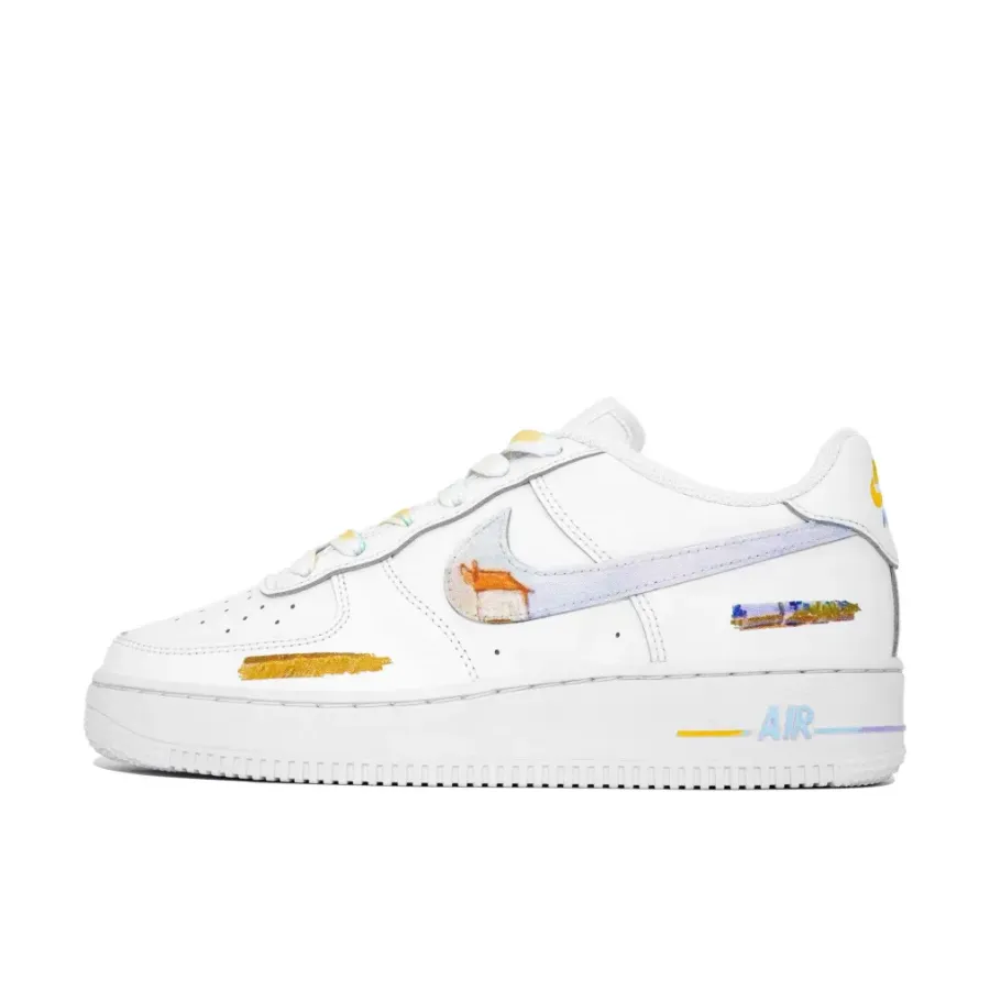 Log Cabin White Custom Air Force 1