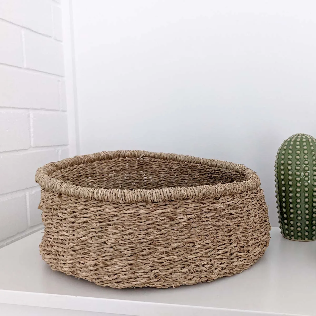 Low Round Seagrass Basket
