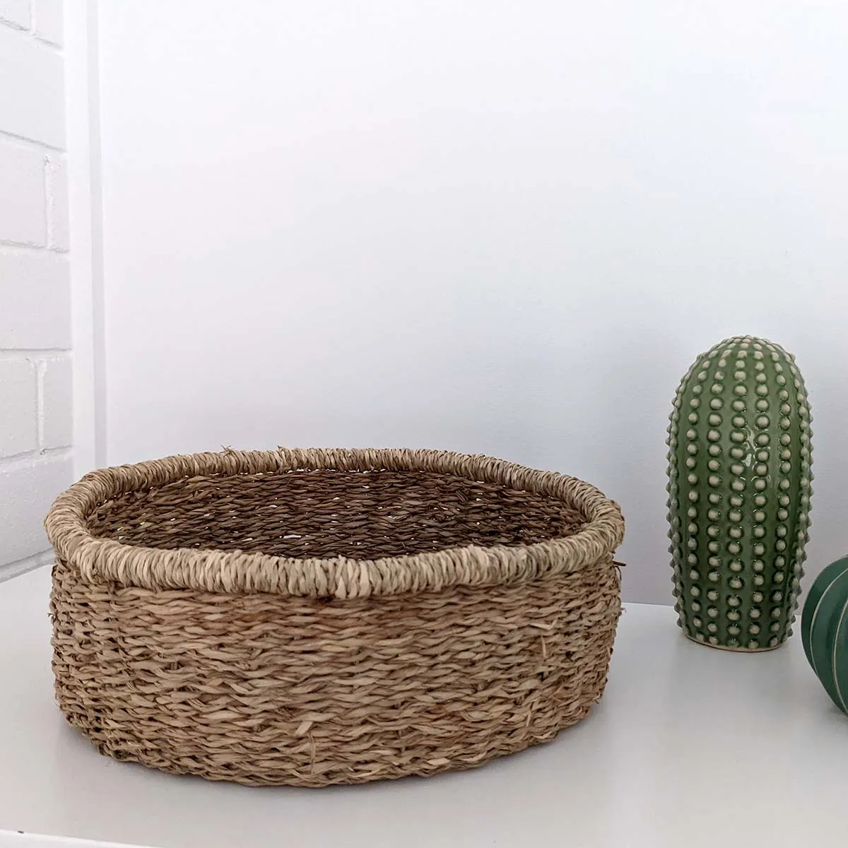 Low Round Seagrass Basket