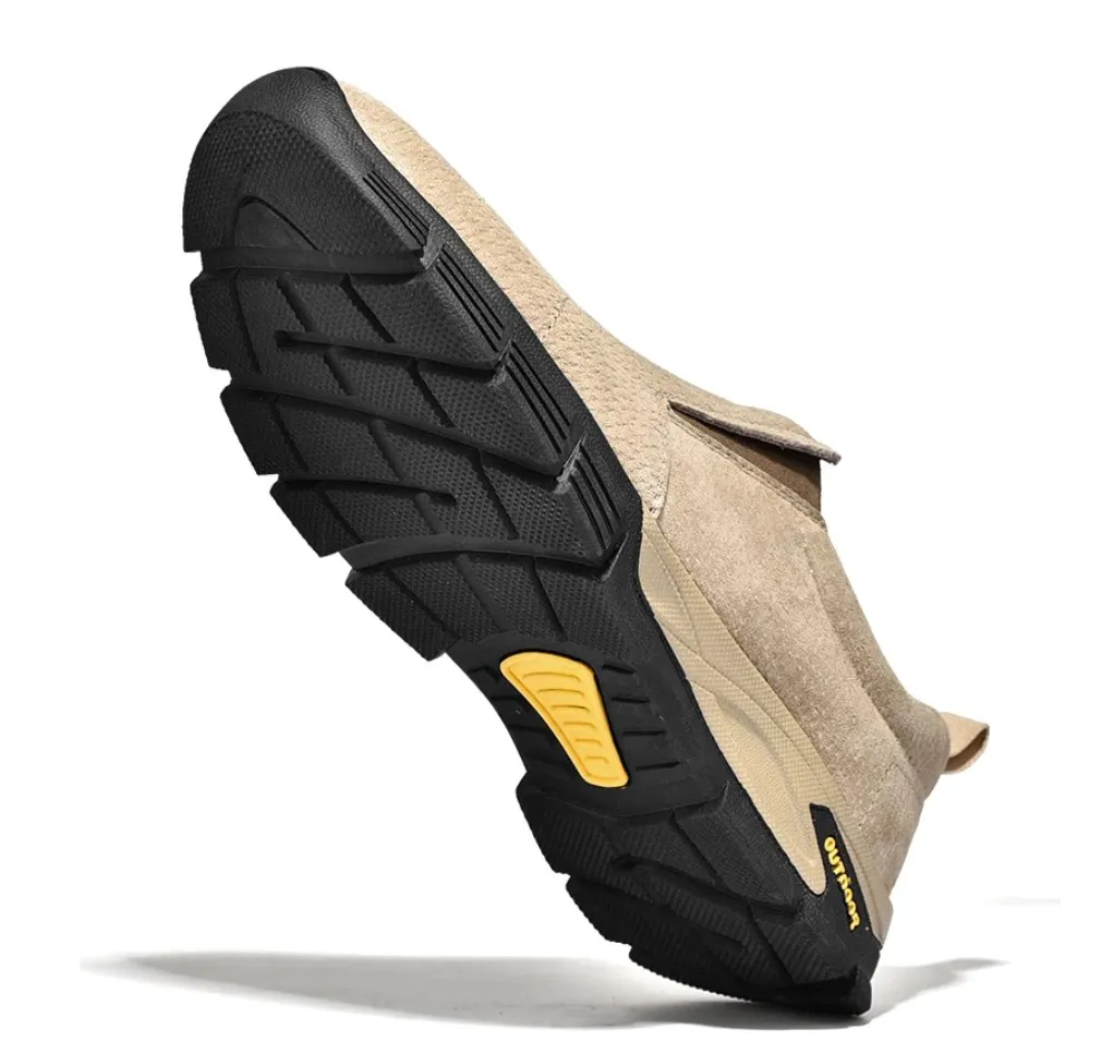 Men's Spring/Autumn Genuine Leather Casual Sneakers | Plus Size