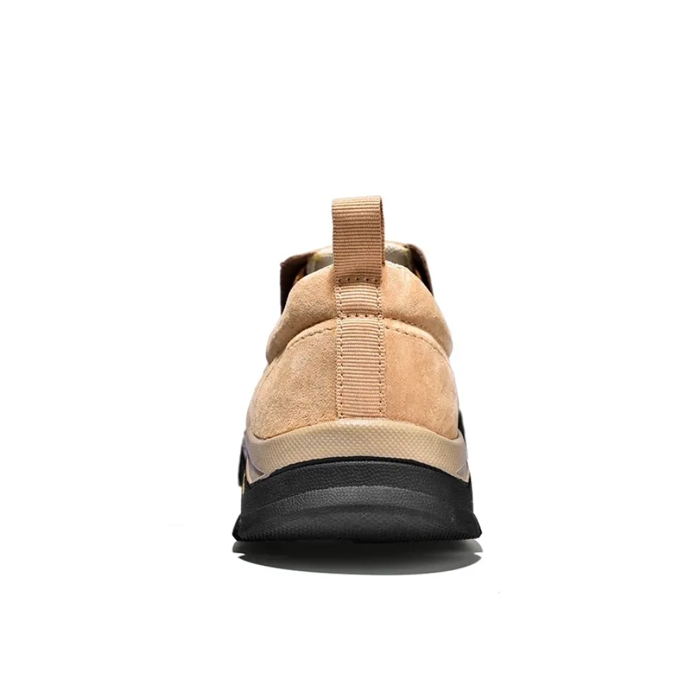 Men's Spring/Autumn Genuine Leather Casual Sneakers | Plus Size