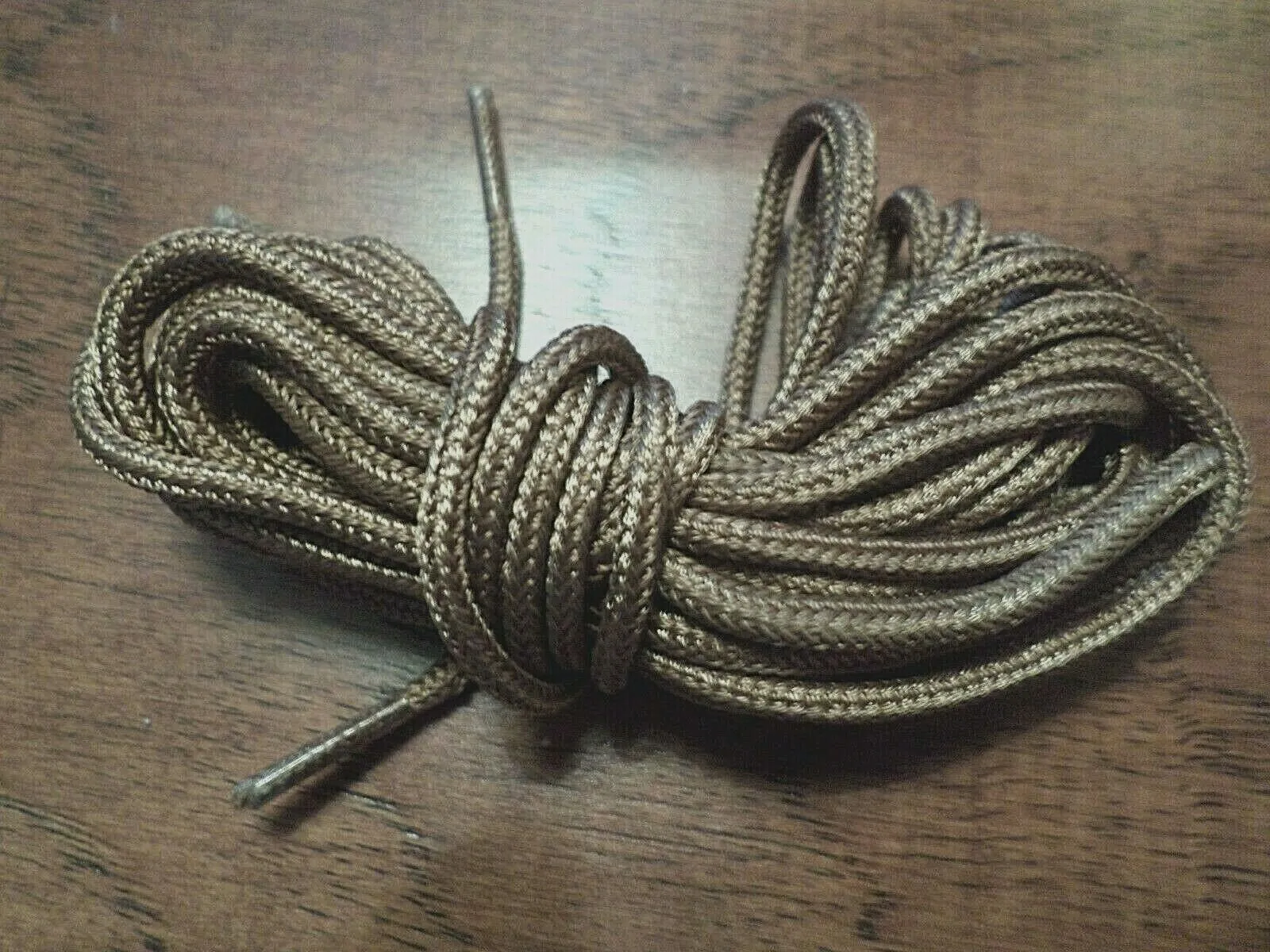 NEW U.S MILITARY TAN NYLON BOOT LACES SAND COLOR 82" INCHES 1 PAIR