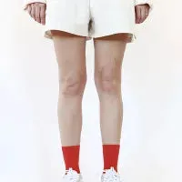 The Casual – Organic Cotton Socks in Aperol Red