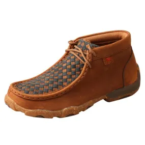 TWISTED X YOUTH CHUKKA DRIVING MOCS OILED SADDLE/MIDNIGHT