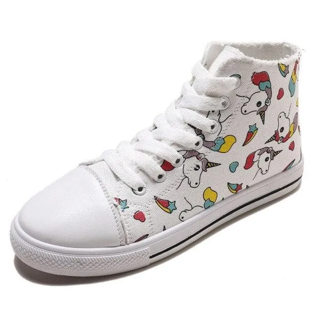 Unicorn Canvas Sneakers