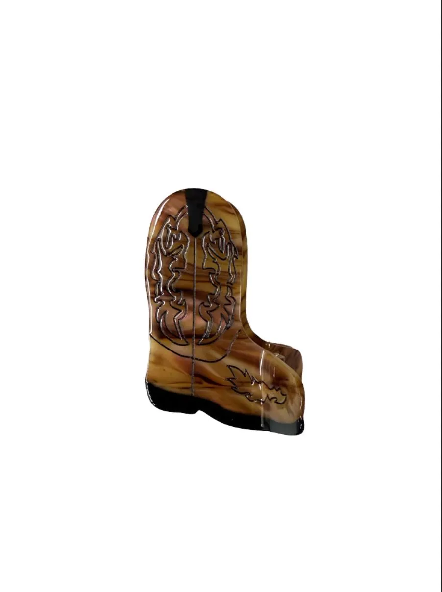 Whiskey Brown Boot Hair Clip